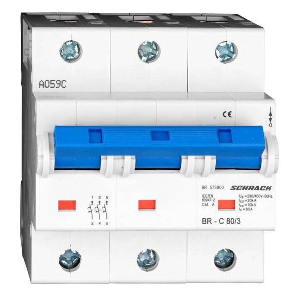 High Current Miniature Circuit Breaker C80/3 image 1