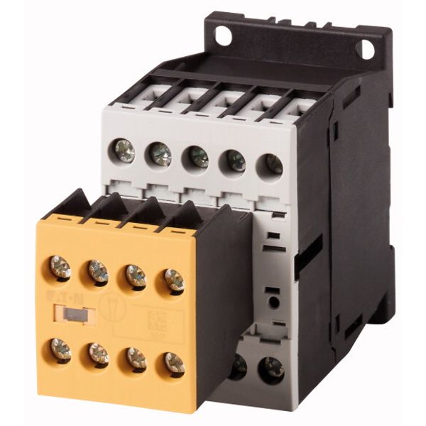 Safety contactor relay, 110 V 50 Hz, 120 V 60 Hz, N/O = Normally open: 4 N/O, N/C = Normally closed: 4 NC, Screw terminals, AC operation image 1