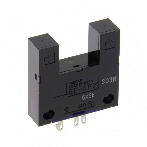 Photomicro sensor, slot type, 13 mm, D-on, NPN, connector image 3