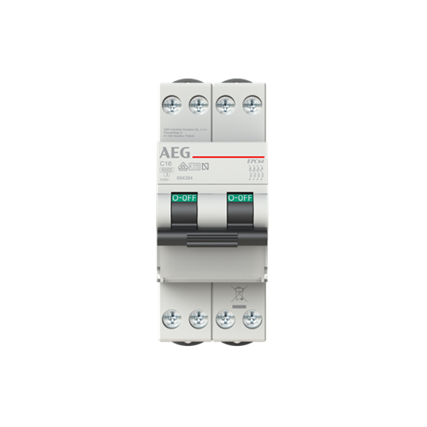 EPC64 C06 Miniature Circuit Breaker - 4P - C - 6 A image 5