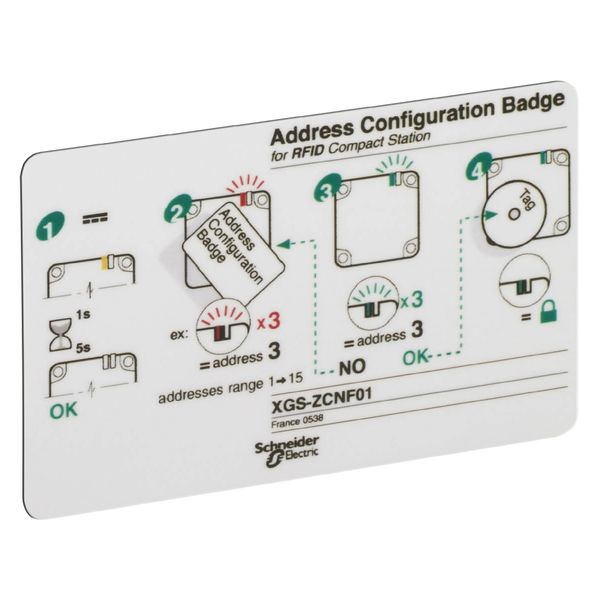 OSITRACK ADRES CONFIGURATIE BADGE image 1