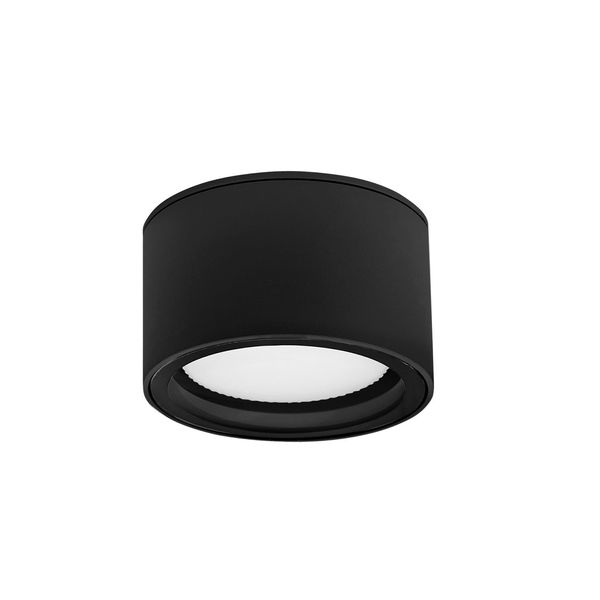 Sandy Black Aluminium Glass Diffuser Gx53 7 Watt 423,8Lm 3000K 220-240 Volt 50Hz Beam Angle 77o IP54 D: 10 H: 6.5 cm image 1