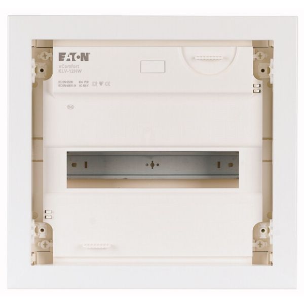 Hollow wall compact distribution board, 1-rows, flush sheet steel door image 2