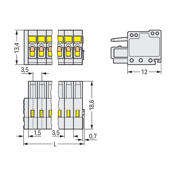 1-conductor female plug;100% protected against mismating;1.5 mm²;light image 4