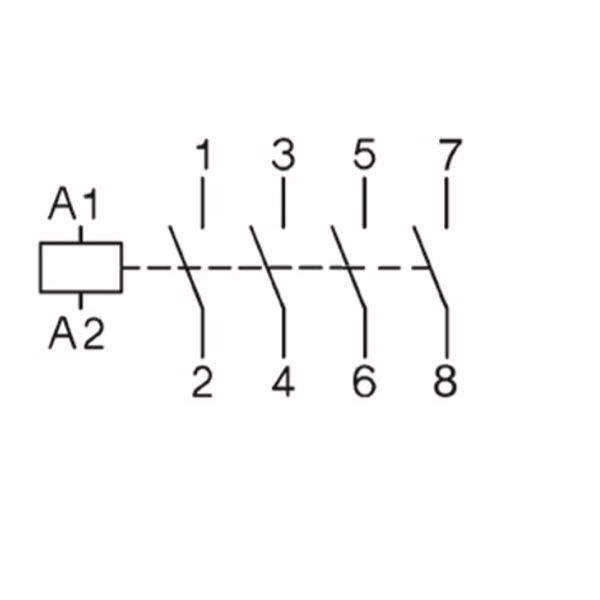 Contactor, 37kW, 74A AC3, 130A AC1, 4-pole, 230VAC image 7