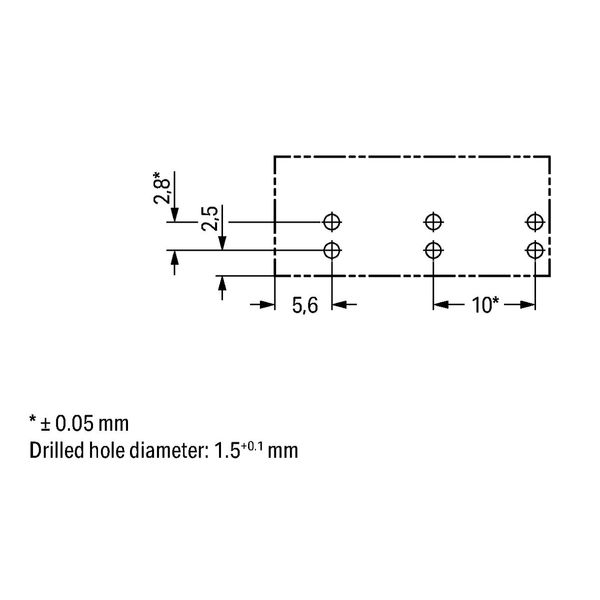 Socket for PCBs straight 3-pole pink image 2