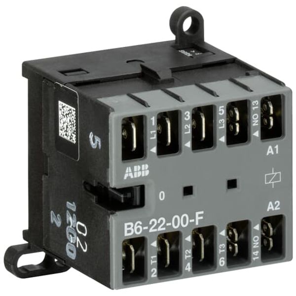 B6-22-00-F-01 Mini Contactor 24 V AC - 2 NO - 2 NC - Flat-Pin Connections image 2