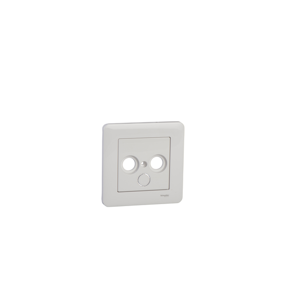 cover plate + cover frame for R/TV/SAT socket , Exxact, white image 4