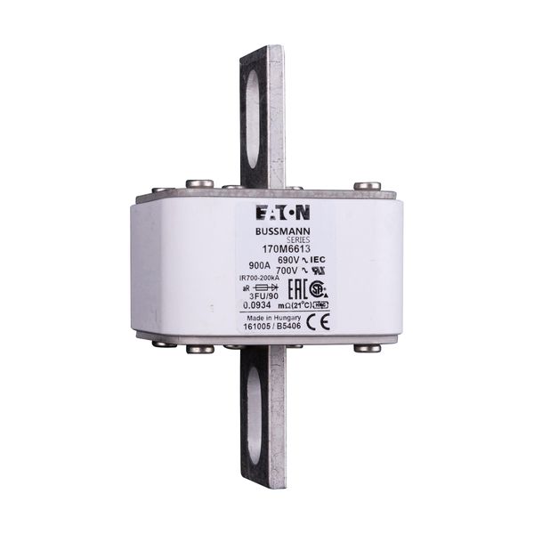 Fuse-link, high speed, 900 A, AC 690 V, size 3, 76 x 92 x 135 mm, aR, IEC, UL image 20