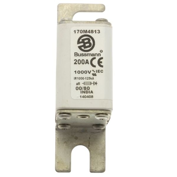 Fuse-link, high speed, 32 A, AC 1000 V, size 00, 30 x 47 x 98 mm, aR, DIN, IEC, single indicator image 5