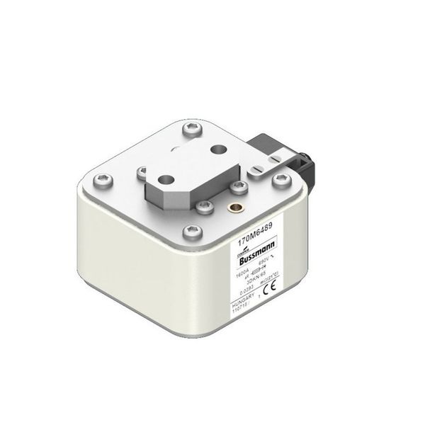 Fuse-link, high speed, 1600 A, AC 690 V, size 3, 76 x 92 x 63 mm, aR, IEC, single indicator image 7