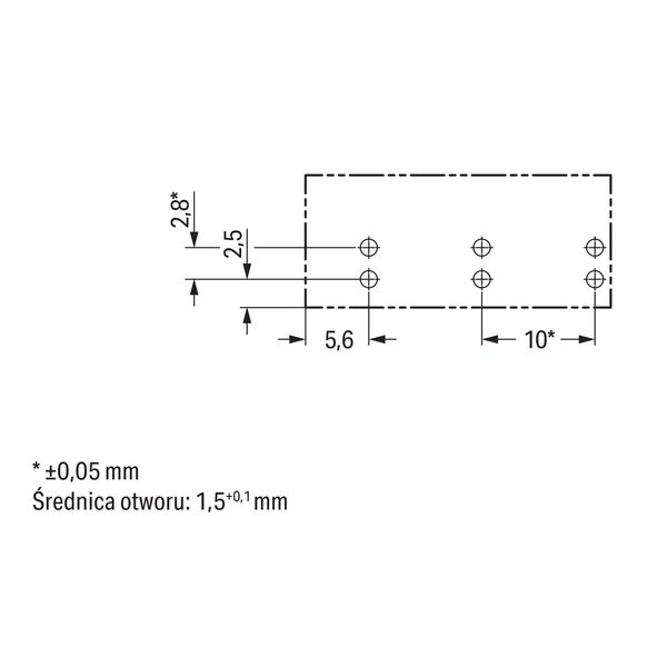 Socket for PCBs straight 3-pole gray image 6