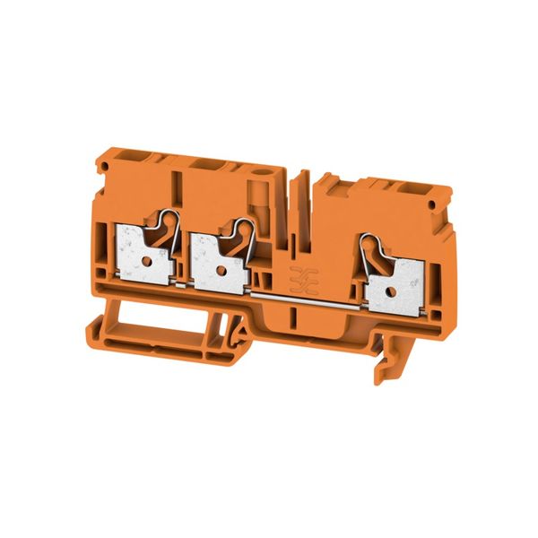 Feed-through terminal block, PUSH IN, 6 mm², 800 V, 41 A, Number of co image 1