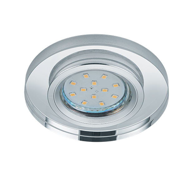 Pirin recessed spotlight GU10 round chrome/transparent image 1