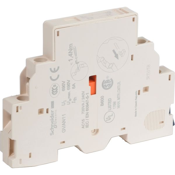 TeSys Deca - auxiliary contact block - 1 NO + 1 NC image 1