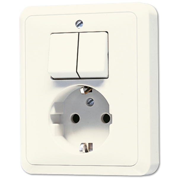 Combination SCHUKO® socket / 2-gang 5575EU image 1