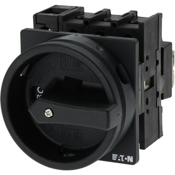 Main switch, P1, 32 A, flush mounting, 3 pole + N, STOP function, With black rotary handle and locking ring, Lockable in the 0 (Off) position image 5