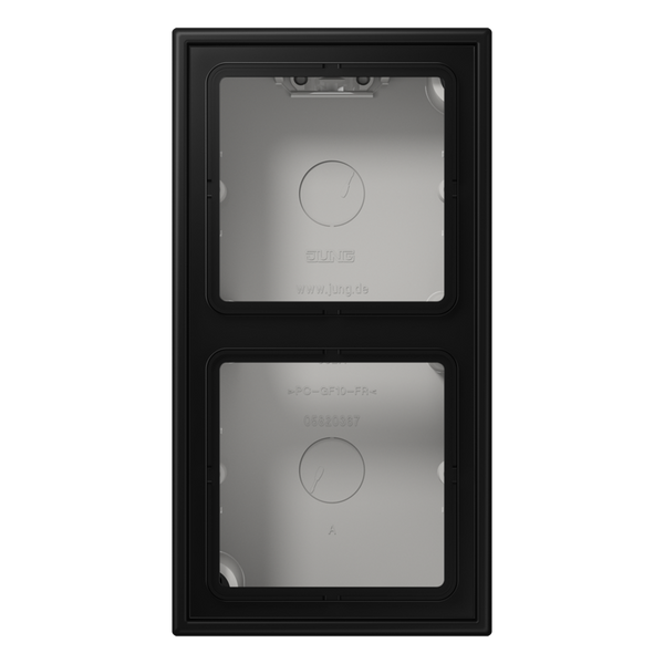 Surface mounted enclosure Surface box-2, matt black image 1