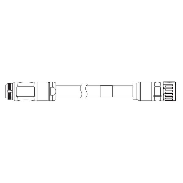 1S series servo motor EXTENSION power cable, 10 m, 400 V: 11 kW & 15 k image 1