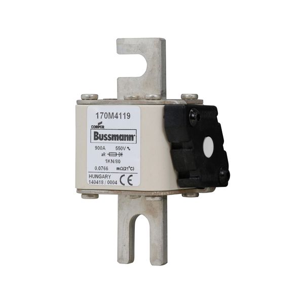 Fuse-link, high speed, 900 A, AC 550 V, DIN 1, 53 x 69 x 108 mm, aR, DIN, IEC, single indicator image 14