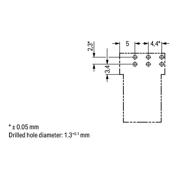 Plug for PCBs angled 3-pole light green image 4