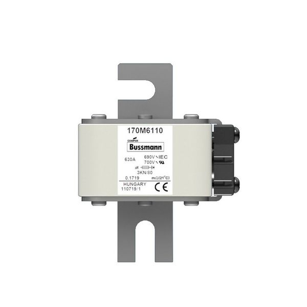 Fuse-link, high speed, 2500 A, AC 380 V, size 3, 70 x 147 x 66 mm, aR, IEC, single indicator image 12