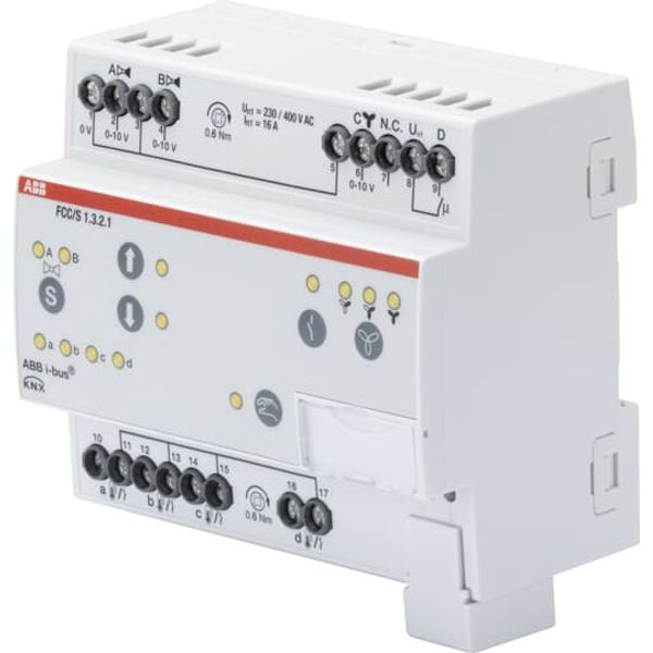 FCC/S1.3.2.1 Fan Coil Controller, 3 x 0-10 V, Manual Operation, MDRC image 3