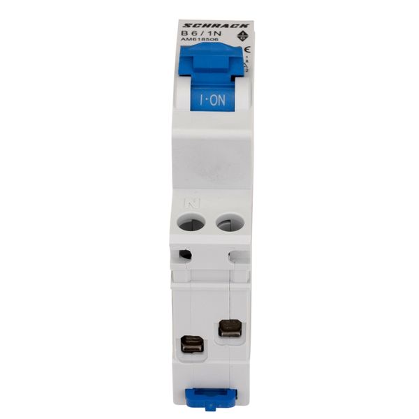 Miniature Circuit Breaker (MCB) AMPARO 6kA, B 6A, 1+N, 1MW image 2