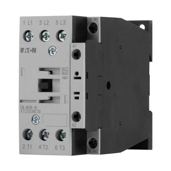 Contactor, 3 pole, 380 V 400 V 18.5 kW, 1 N/O, RDC 130: 110 - 130 V DC, DC operation, Screw terminals image 12