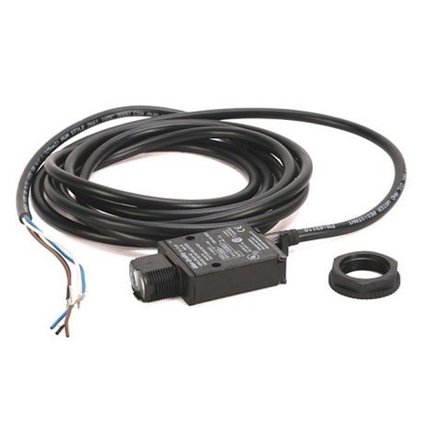 Allen-Bradley, 42KL-F2LBS-F4, PHOTOSWITCH Photoelectric Sensor, MiniSight, Color Mark, 16mm (0.63in), 10.8-30V DC - LO or DO selectable, 4-pin DC Micro QD on 152mm (6in) pigtail image 1