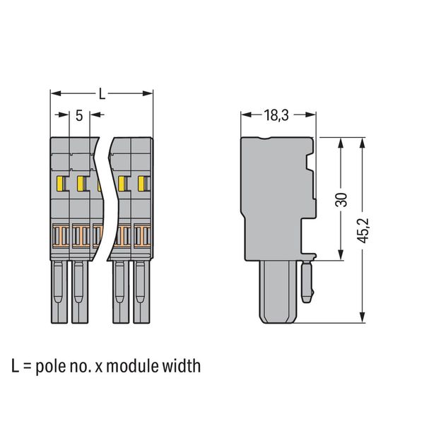 1-conductor female connector CAGE CLAMP® 4 mm² green-yellow image 4