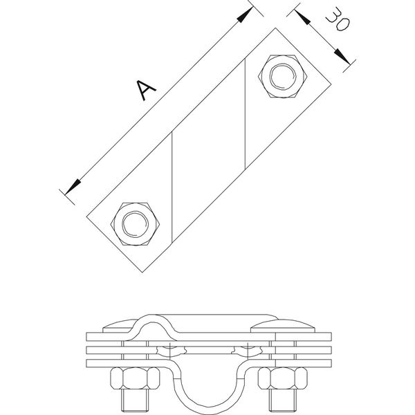 2760 B-20 FT Connecting strap  20mm image 2