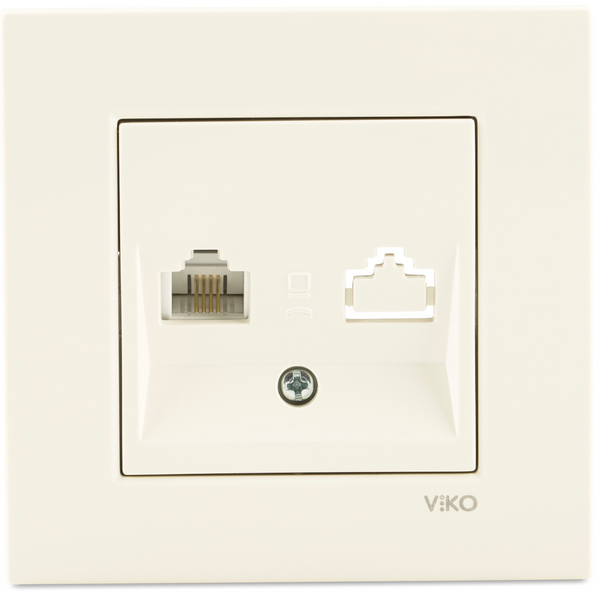 Karre Beige Numerical Phone Socket (CAT3) image 1