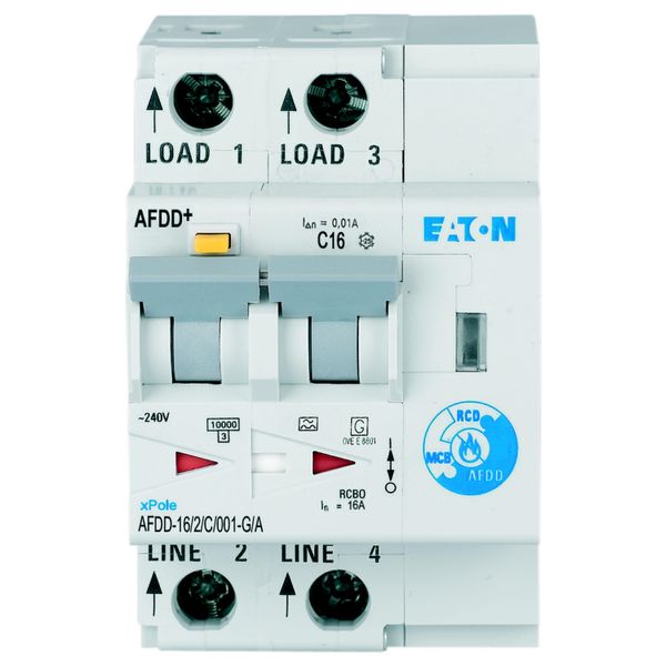 Arc Fault Detection Device, 2p, C, 16 A, 10 mA, type G/A image 7