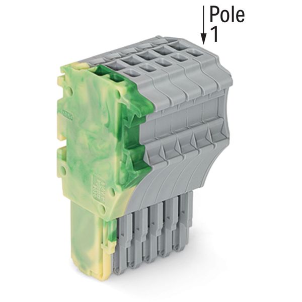 1-conductor female connector Push-in CAGE CLAMP® 1.5 mm² green-yellow/ image 2