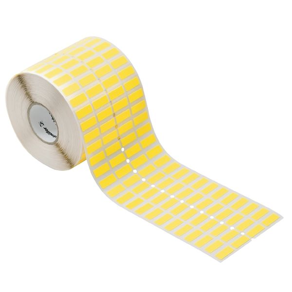 Device marking, Self-adhesive, 20 mm, Cotton fabric, yellow image 1