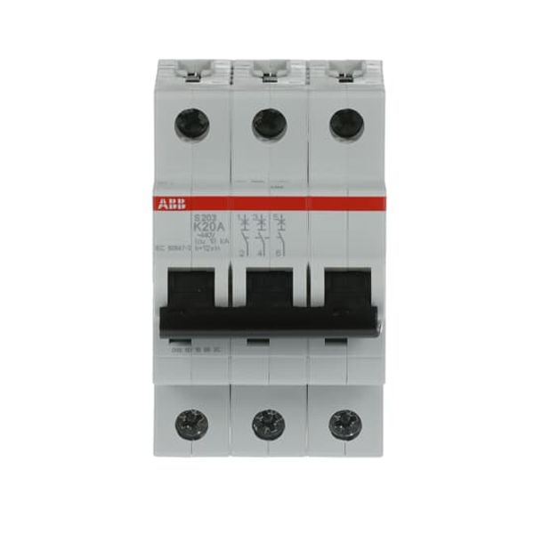 S203-K20 Miniature Circuit Breaker - 3P - K - 20 A image 6