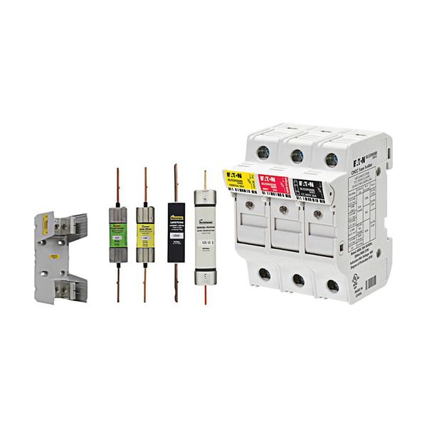 Eaton Bussmann series TPS telecommunication fuse, PCB tab, 170 Vdc, 50A, 100 kAIC, Non Indicating, Current-limiting, Non-indicating, Glass melamine tube, Silver-plated brass ferrules image 5