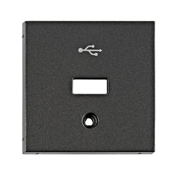 USB coupler cover, anthracite image 1