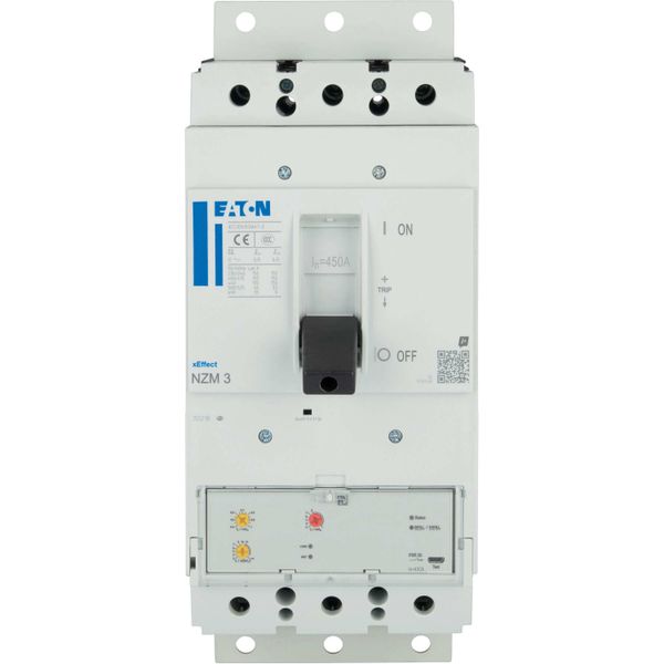 NZM3 PXR20 circuit breaker, 450A, 3p, plug-in technology image 8