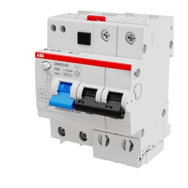 DS202 AC-B20/0.03 Residual Current Circuit Breaker with Overcurrent Protection image 3