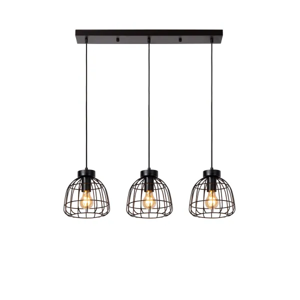 FILOX Pendant light-Black-3xE27-40W-Metal image 1