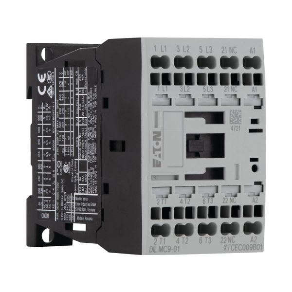 Contactor, 3 pole, 380 V 400 V 4 kW, 1 NC, 24 V DC, DC operation, Spring-loaded terminals image 17