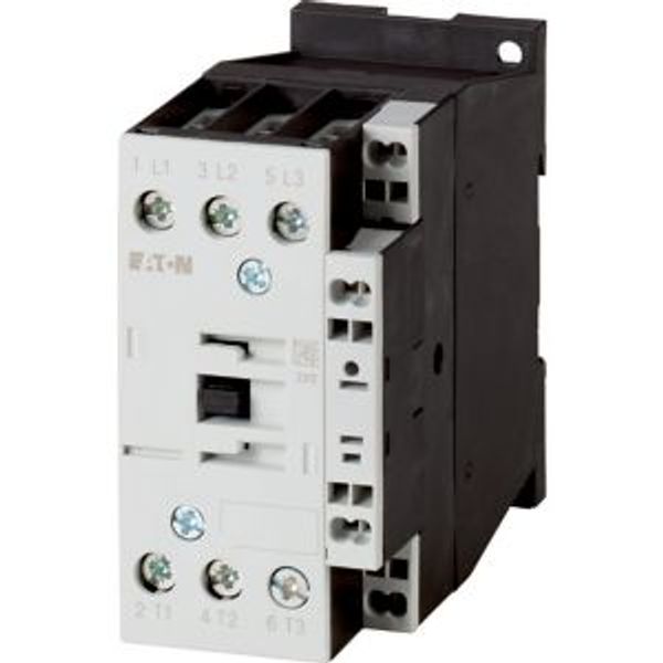 Contactor, 3 pole, 380 V 400 V 11 kW, 1 NC, RDC 24: 24 - 27 V DC, DC operation, Spring-loaded terminals image 5