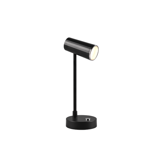 Lenny LED table lamp black rechargeable image 1