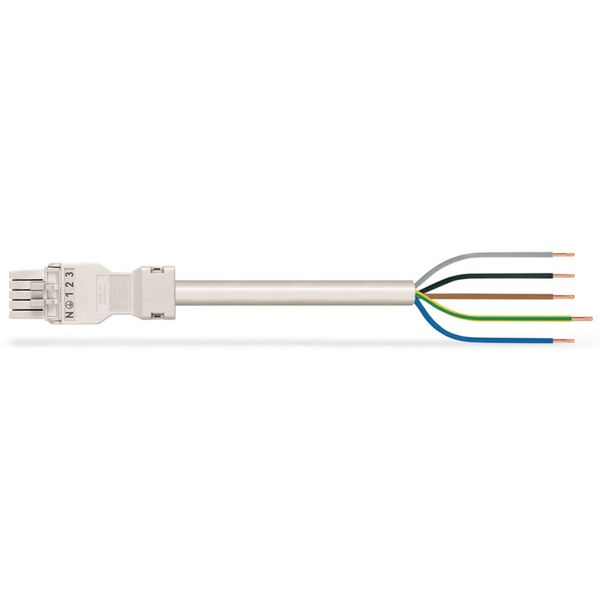 pre-assembled connecting cable Eca Socket/open-ended white image 2