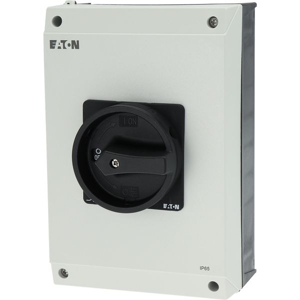 Main switch, P3, 63 A, surface mounting, 3 pole, STOP function, With black rotary handle and locking ring, Lockable in the 0 (Off) position, with asse image 16