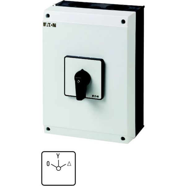 Star-delta switches, T5, 100 A, surface mounting, 4 contact unit(s), Contacts: 8, 60 °, maintained, With 0 (Off) position, 0-Y-D, Design number 8410 image 3