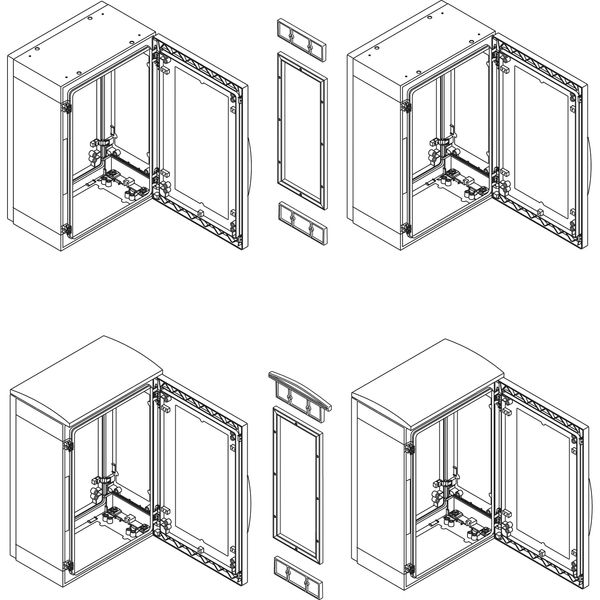 Additional aesthetic trim kit for coupling versPLAT or PLAZT with canopy D320mm image 1