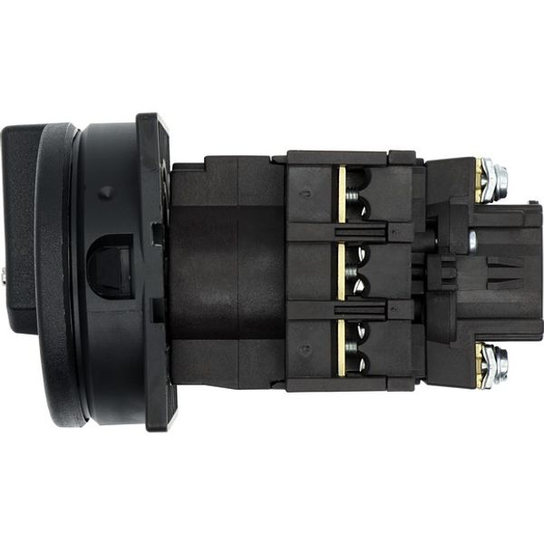 Main switch, P1, 25 A, flush mounting, 3 pole, STOP function, With black rotary handle and locking ring, Lockable in the 0 (Off) position image 8